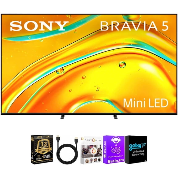 Sony BRAVIA 5 85" 4K Mini LED Smart Google TV Bundle