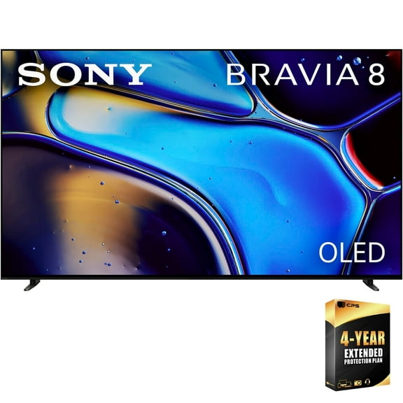 Sony BRAVIA 8 K55XR80 55 inch 4K HDR Smart OLED TV (2024) Bundle with 4 Year CPS Enhanced Protection Pack