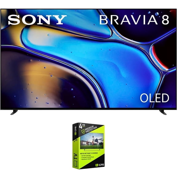 Sony BRAVIA 8 K77XR80 77 inch 4K HDR Smart OLED TV (2024 Model) Bundle with 4 YR CPS Enhanced Protection