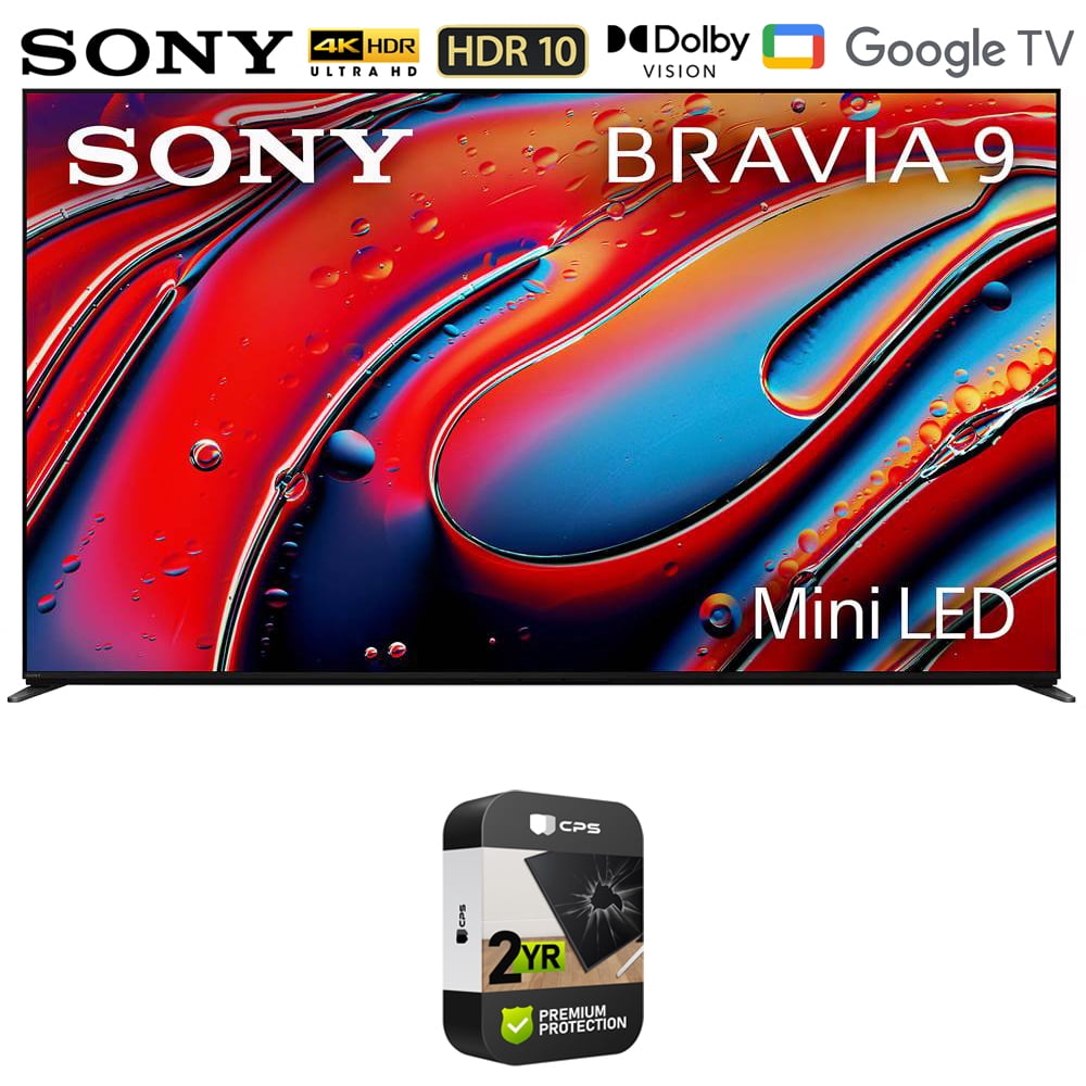 Sony BRAVIA 9 K65XR90 65 inch 4K HDR Smart QLED MiniLED TV (2024 Model) Bundle with 2 Year