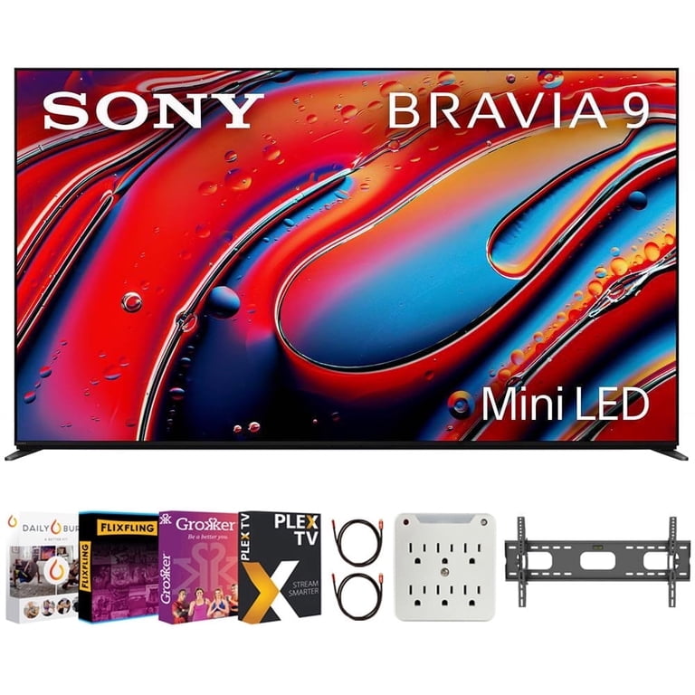 Sony BRAVIA 9 K75XR90 75 inch 4K HDR Smart QLED Mini-LED TV Bundle