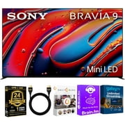 Sony BRAVIA 9 Mini LED QLED 4K HDR Google TV Bundle – XR Backlight Master Drive, Dolby Vision, 120Hz VRR w/ 24 Month CPS Protection Plan, UAX HDMI Cable, Streaming Bundle (85, Inches)