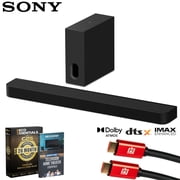 Sony BRAVIA Theater Bar 7 + Sub 7, Dolby Atmos/DTSX HTAP710 Bundle with 26 Month CPS Protection Pack, 2x HDMI Cable and Deco Gear Home Theater Beginner's Guide