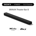 thumbnail interactive-video image 1 of Sony BRAVIA Theater Bar 8 with 11 Speakers 11.2 Channel Dolby Atmos 43.38" Sound Bar With HDMI Cable & AC Cord, Black, HT-A8000, 1 Pack, 1 of 17