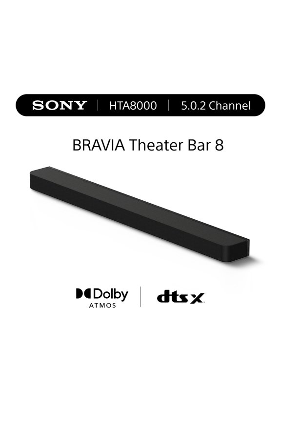 BRAVIA Theater Bar 8 Sound Bar Surround Sound Home Theater with 11 speakers, Dolby Atmos/DTS:X HT-A8000