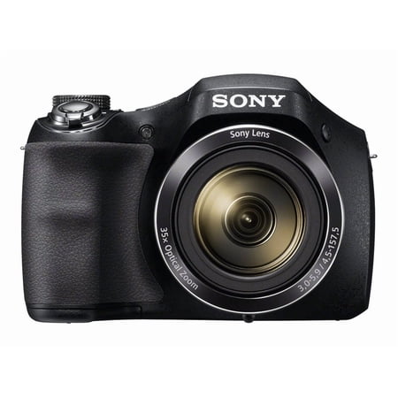 Sony Black DSC-H300/B Digital Camera with 20.1 Megapixels and 35x Optical Zoom