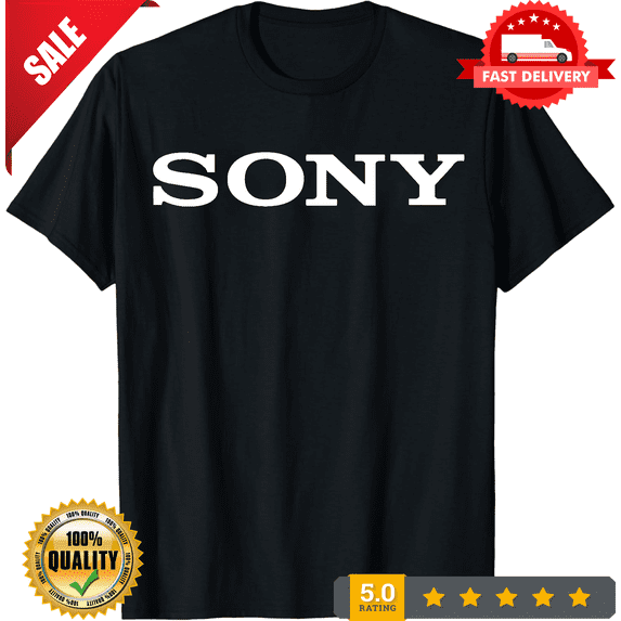 Sony Black T-Shirt Size S to 5XL, NEW INSTOCK-TH78237