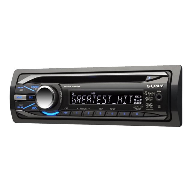 Sony CDXGT34W Car CD receiver Xplod indash SingleDIN 52