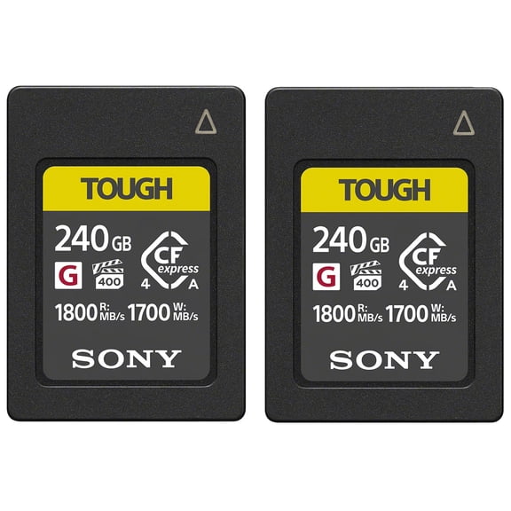 Sony CEA-G Series TOUGH CFexpress Type-A Memory Card - 240GB, 2-Pack