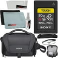 thumbnail image 1 of Sony CEA-G80T 80GB CFexpress Type A TOUGH Memory Card Bundle with Sony LCSU21 Protective Camera Case - Black + Deco Gear Accessories Microfiber Electronics Cloth, Screen Protector Kit, 1 of 8