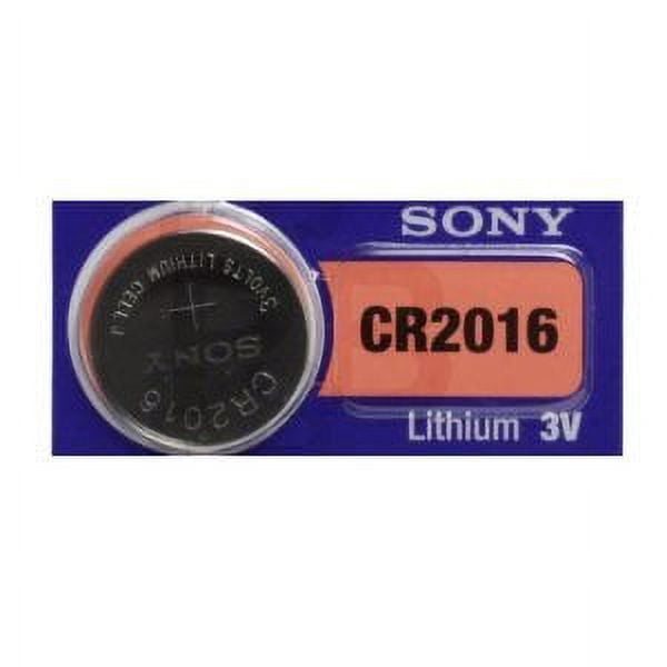 Sony CR2016 3 Volt Lithium Manganese Dioxide Battery, Genuine Sony Blister  Packaging (1 Cell) 