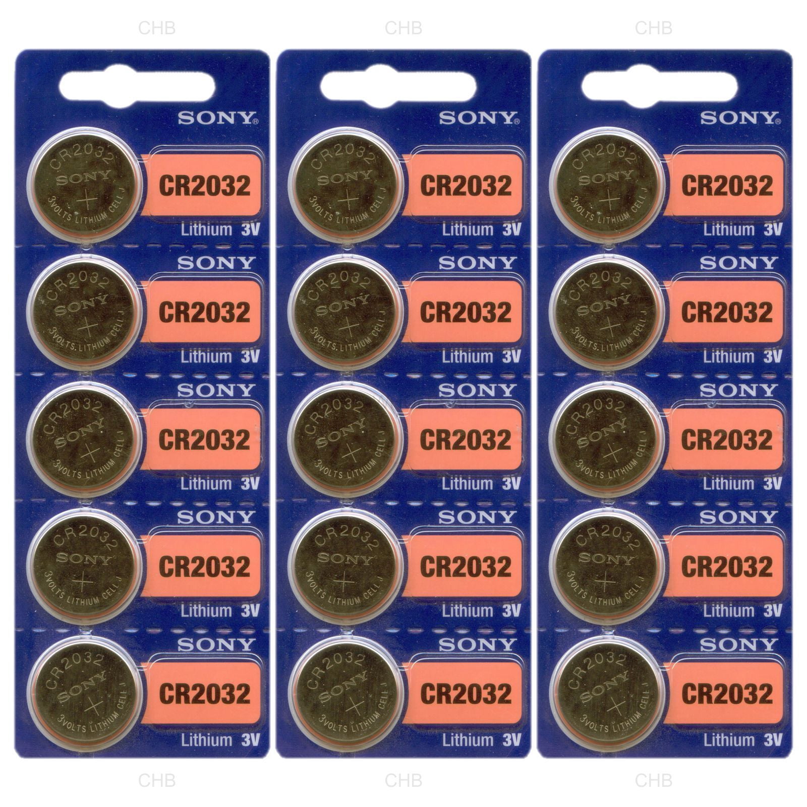 Sony CR2032 3V Lithium 2032 Coin Battery 15 Pack Walmart