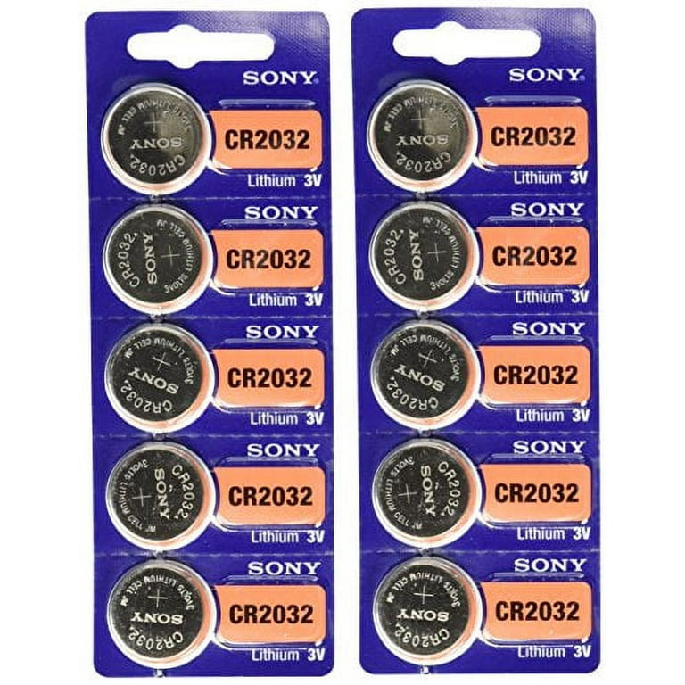 Lot 5 x piles boutons Lithium 3V CR2032 SONY Pile non rechargeable.