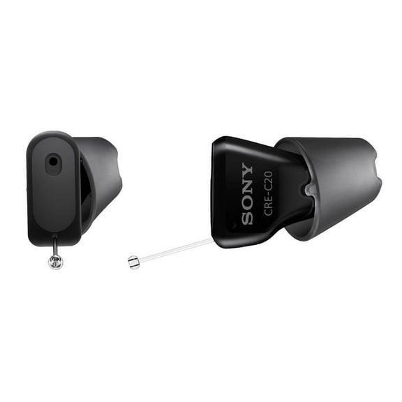 Sony CRE-C20 Self-Fitting Rechargeable IP68-Rated OTC Hearing Aid with Discreet Design and Up To 28 Hours of Continuous Use