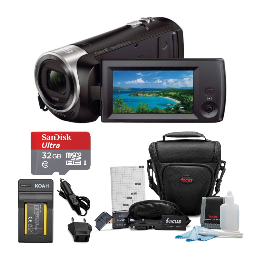 Sony CX405 Handycam 1080p Camcorder with 32GB SD Card and Battery