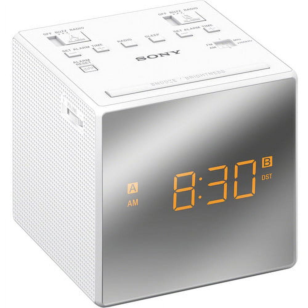 Sony Compact AM/FM Dual Alarm Clock Radio with Large Easy to Read ...