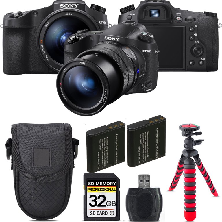 Sony Cyber-shot DSC-RX10 IV Digital Camera + Extra Battery +Tripod