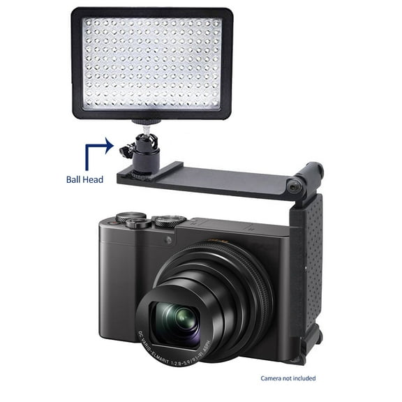 Sony Cyber-shot DSC-RX100 V Professional Long Life Multi-LED Dimmable Video Light w/ Bracket