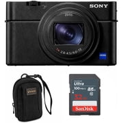 Sony Cyber-shot DSC-RX100 VII Digital Camera, Bundle with Memory Card, Camera Bag