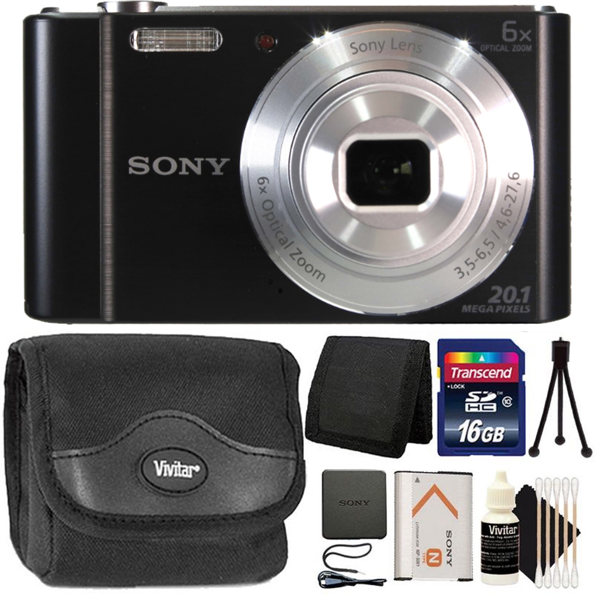 Sony Cyber-shot DSC W810 Digital Camera 6x Optical Zoom with 16GB Accessory  Kit