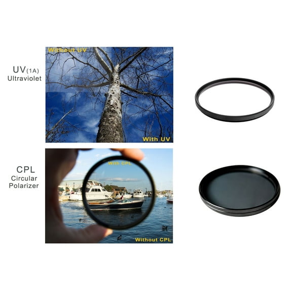 Sony Cyber-shot DSC-WX500 High Grade Multi-Coated, Multi-Threaded, 2 Piece Lens Filter Kit (Includes Lens Adapter)+ Nw Direct Microfiber Cleaning Cloth.