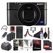 Sony Cyber-shot RX100 VII Digital Camera DSC-RX100M7   20.1MP 1-Inch Stacked CMOS Sensor | ZEISS 24 200 mm Zoom Lens | 2 x 64GB Card, Case, 3 x NP-BX1 Battery, Card Reader, Photo Software and More