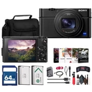 Sony Cyber-shot RX100 VII Digital Camera DSC-RX100M7   20.1MP 1-Inch Stacked CMOS Sensor | ZEISS 24 200mm Zoom Lens + 64GB Card + Case + NP-BX1 Battery + Card Reader and More