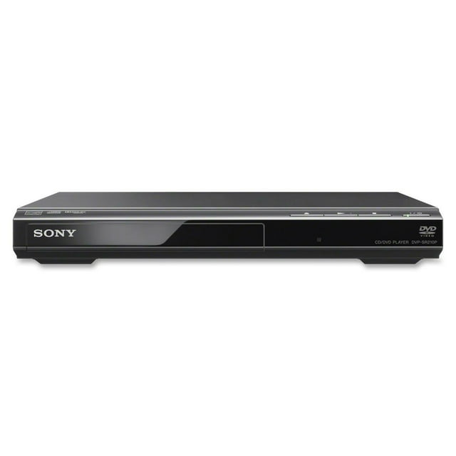 Sony Compact DVPSR210P DVD Player, MultiMedia Playback, Black + 1 Year