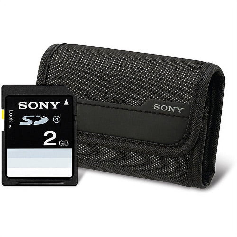 Sony Digital Camera Starter Kit SF2N1/LCSBDG 2GB SD Card and Pouch