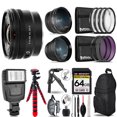 Sony E 1020mm f/4 PZ G Lens 3 Lens Kit + Slave Flash + Tripod 64GB