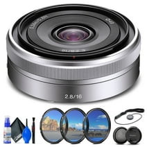 Sony E 16mm f/2.8 Lens  + Filter Kit + Cap Keeper + Cleaning Kit