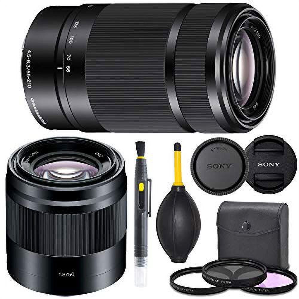 Sony E 50mm f/1.8 OSS Lens (SEL50F18) + Sony E 55-210mm f/4.5-6.3