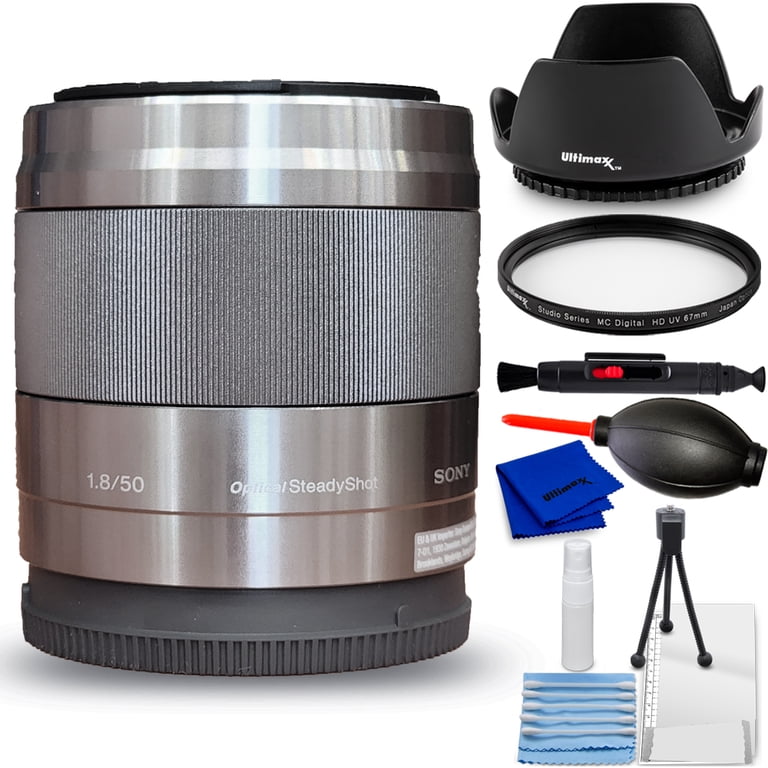 Sony E 50mm f/1.8 OSS Lens (Silver) SEL50F18 - 7PC Accessory Sony E 50mm f/1.8 OSS Lens (Silver) SEL50F18 - 7PC Accessory