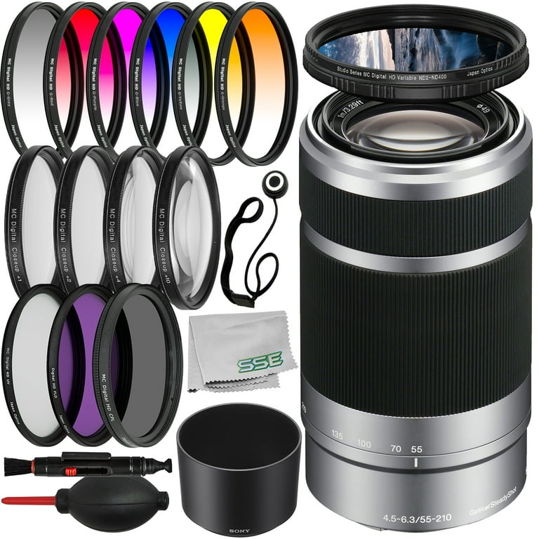 【L2293】 SONY E 55-210 4.5-6.3 OSS Sony E 55-210mm f/4.5-6.3 OSS Lens (Black) SEL55210/B B&H Photo