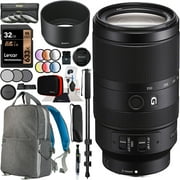 Sony E 70-350mm F4.5-6.3 G OSS Super Telephoto Lens SEL70350G for APS-C E-mount Cameras Bundle with 67mm Deluxe Photography Filter Kit, Deco Gear Backpack Case and Accessories