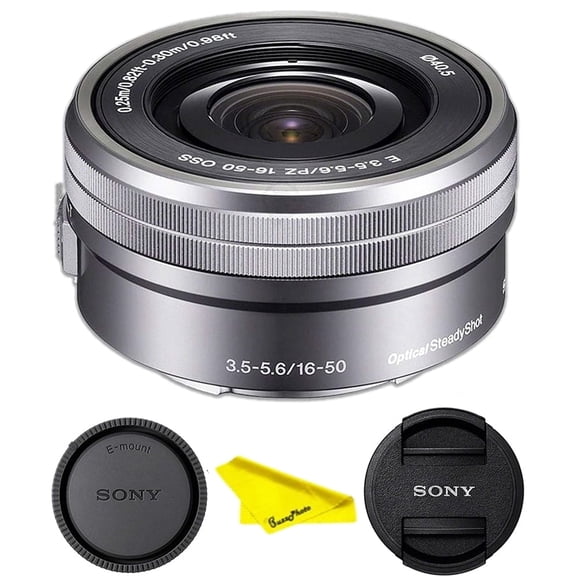 Sony E PZ 16-50mm OSS: (SELP1650) Sony E PZ 16-50mm f/3.5-5.6 OSS Lens (Silver)