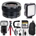 thumbnail image 1 of Sony E PZ 16-50mm f/3.5-5.6 OSS Lens+ LED Light - 128GB Accessory Bundle (International Version), 1 of 7