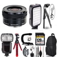 thumbnail image 1 of Sony E PZ 16-50mm f/3.5-5.6 OSS Lens+ LED Light + Tripod - 128GB Accessory Bundle (International Version), 1 of 6
