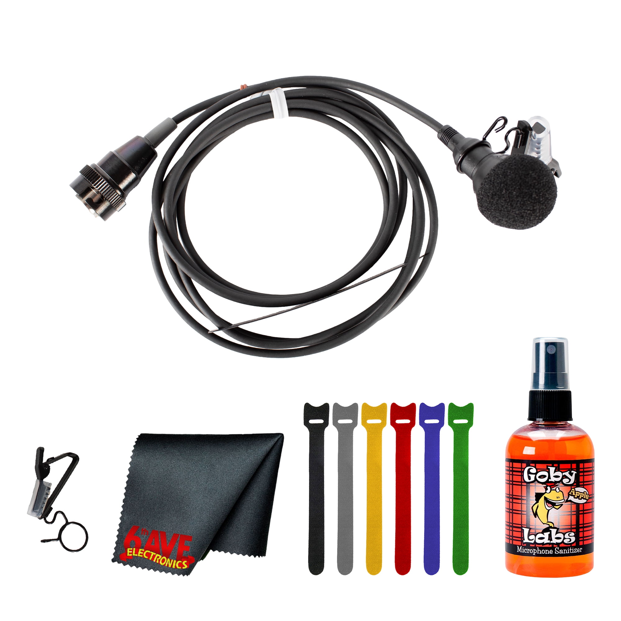 Sony ECM-44BC Omnidirectional Lavalier Microphone Bundle with Accessories (International Model)