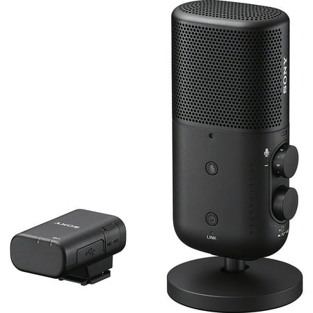 Sony - ECMS1 Wireless Omnidirectional Streaming Microphone - Black