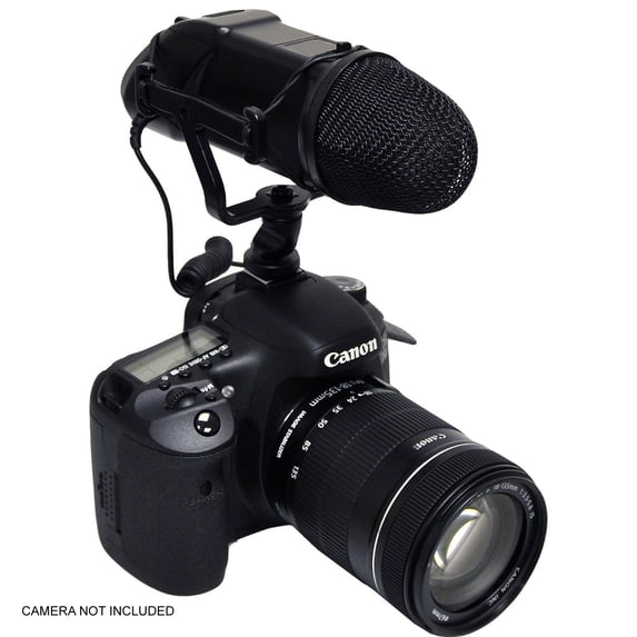 Sony FDR-AX33 & FDR-AX100 Professional Microphone (Stereo/NRS) With Dead Cat Wind Muff For High End Systems (DSLR And Video) Includes Multi-Interface Shoe