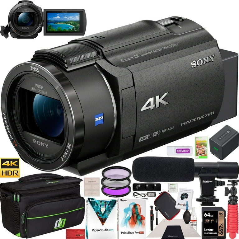 Sony FDR-AX43 4K UHD Handycam Camcorder with ZEISS 20x Optical