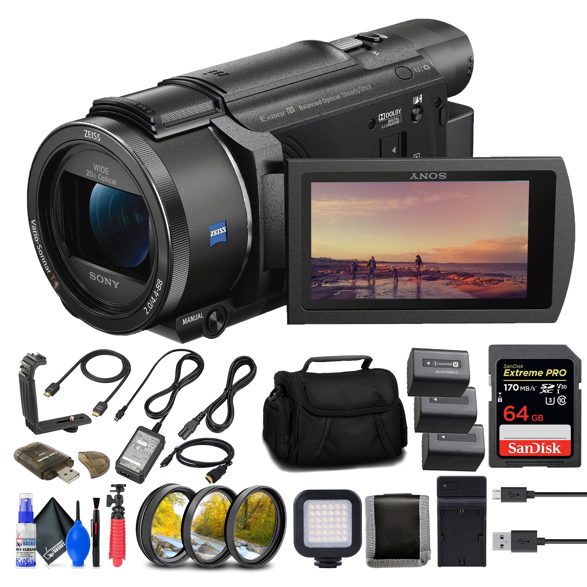Sony FDR-AX53 4K Ultra HD Handycam Camcorder with UK Ubuy