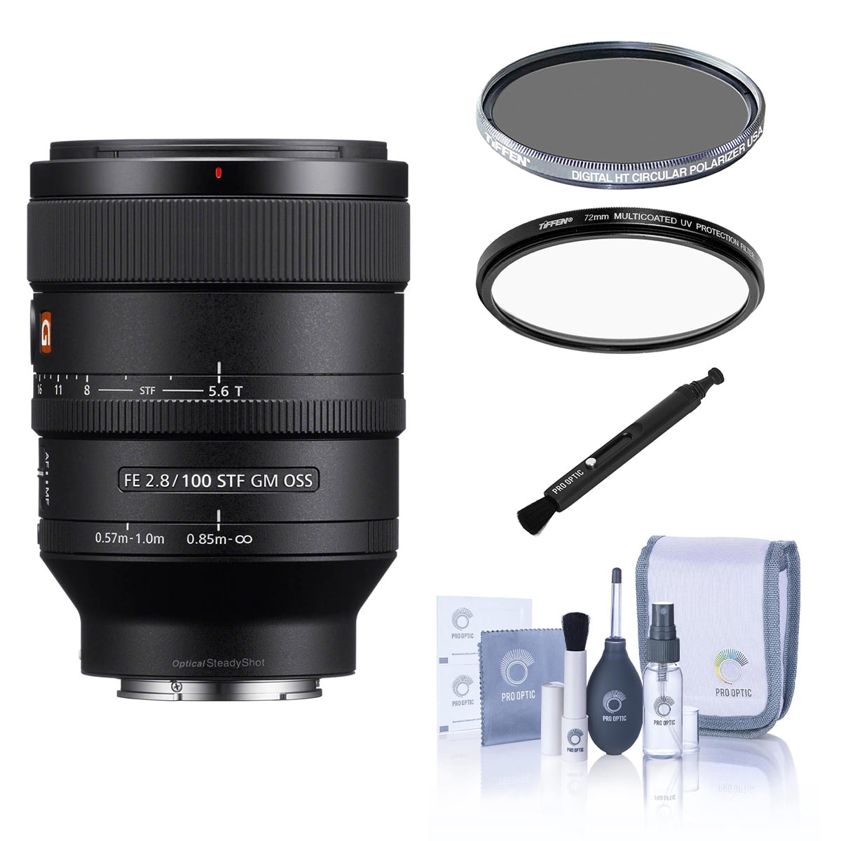 Sony FE 100mm f/2.8 STF GM OSS Lens for Sony E, Bundle with Tiffen