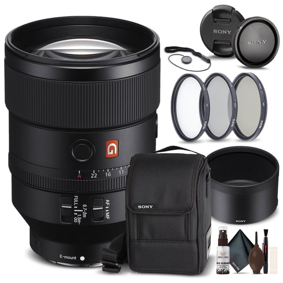 Sony FE 135mm f/1.8 GM Lens (SEL135F18GM) Full-Frame G Master Telephoto Prime | Ultra-Sharp Portrait Lens | Filter Kit, Cap Keeper & Cleaning Kit