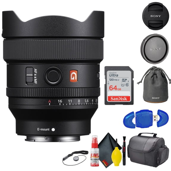 Sony FE 14mm F/1.8 GM Lens (Bundle) + Accessories(International Model)