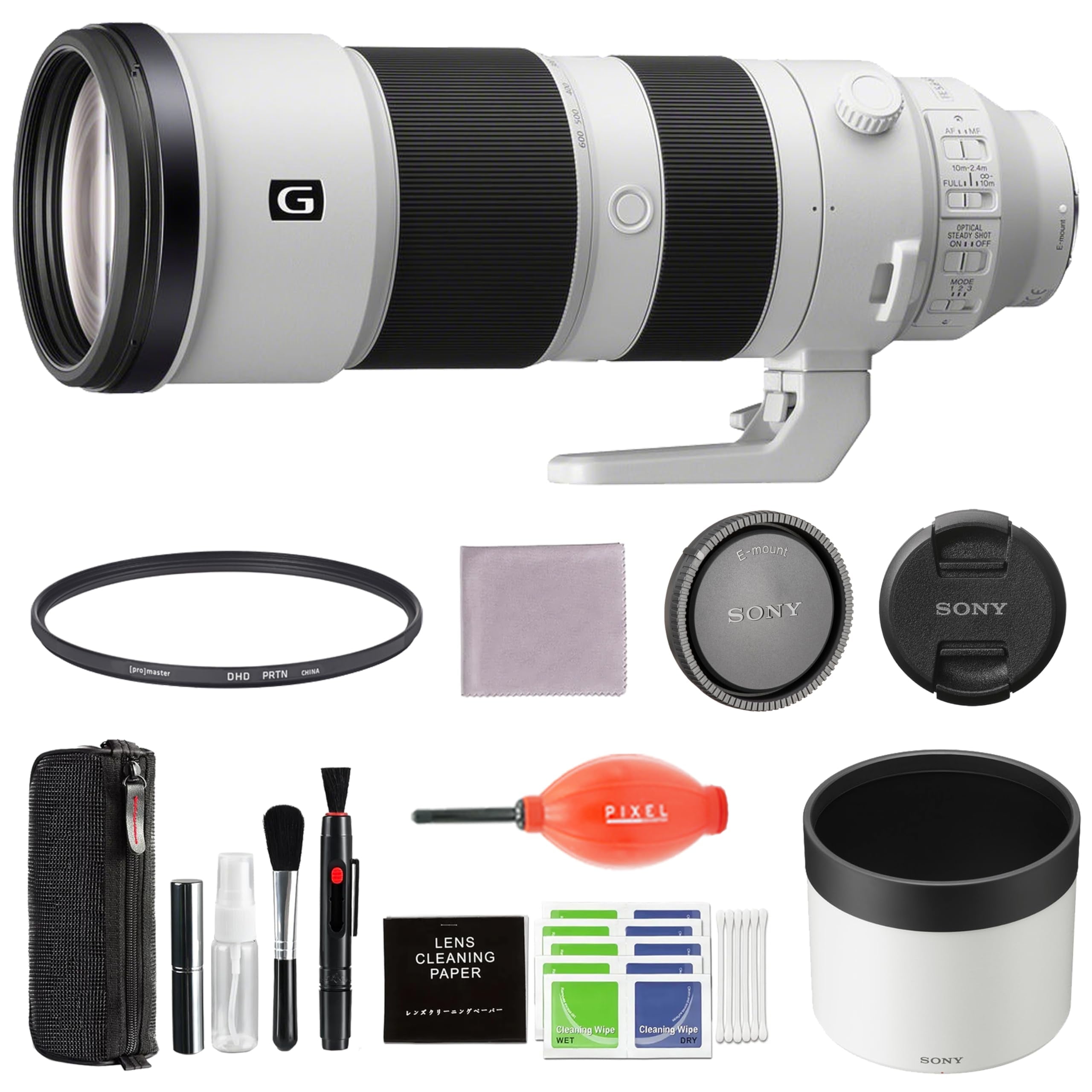 Sony FE 200–600mm F5.6–6.3 G OSS Lens Bundle (SEL200600G) with 