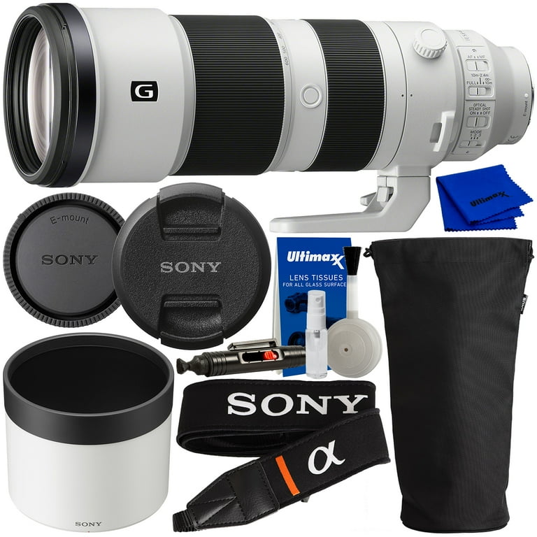 Sony FE 200-600mm f/5.6-6.3 G OSS Lens with Manufacturer Accessories (Front & Rear Lens Caps, Lens Hood, Lens Strap, Tripod Collar, Lens Case) & Sony FE 200-600mm f/5.6-6.3 G OSS Lens with Manufacturer Accessories (Front & Rear Lens Caps, Lens Hood, Lens Strap, Tripod Collar, Lens Case) &