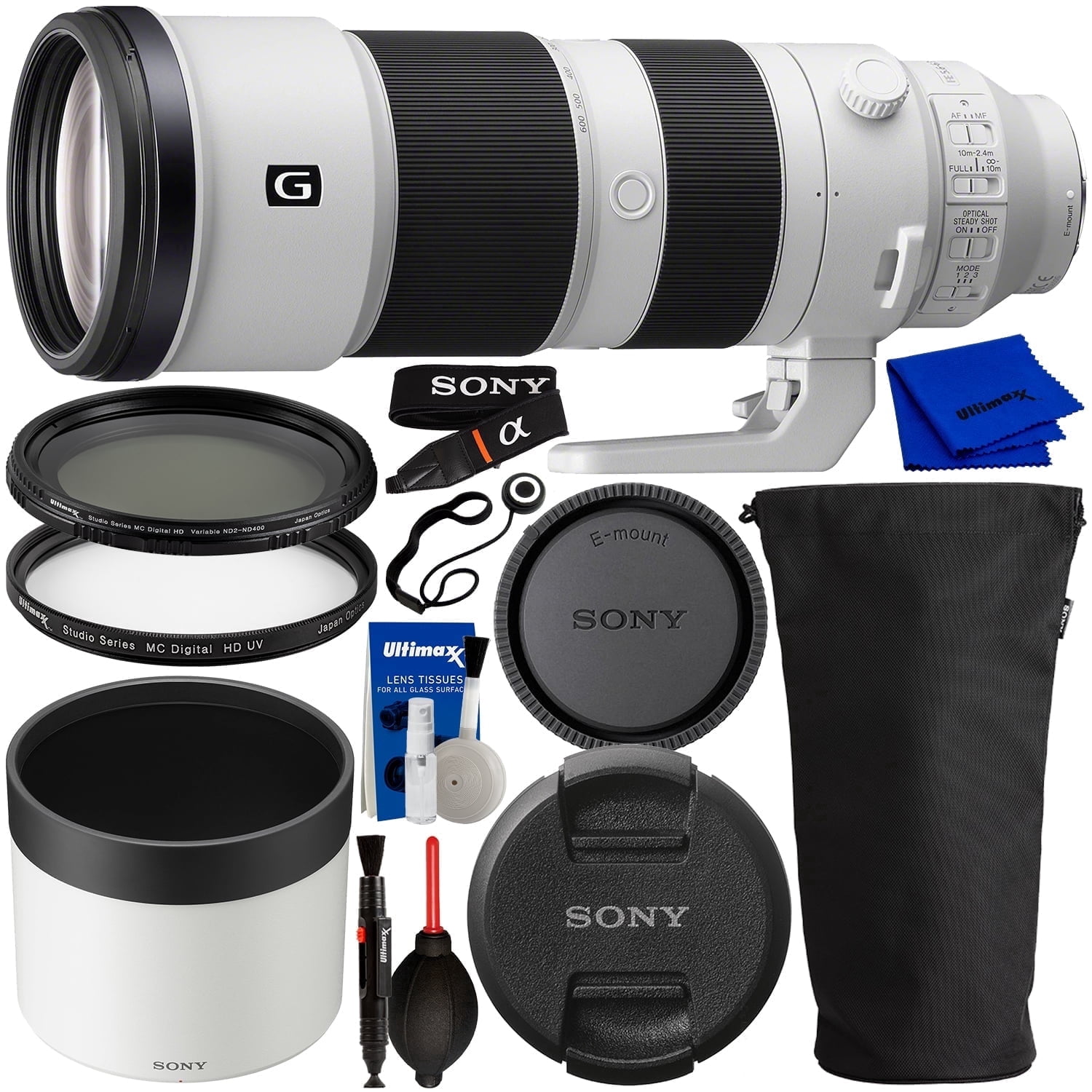 Sony FE 200-600mm f/5.6-6.3 G OSS Zoom Camera Lens with Accessories ...