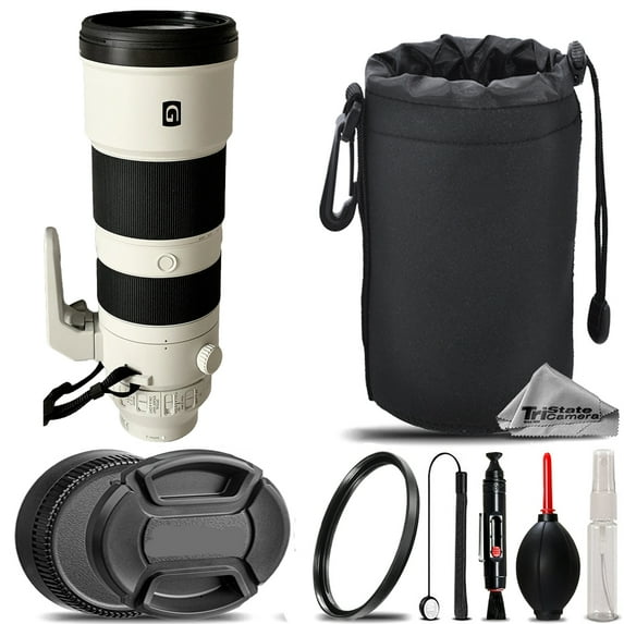 Sony FE 200-600mm f/5.6-6.3 G OSS Lens + UV Filter+ + Hood + Lens Pouch- Basic Kit (International Version)